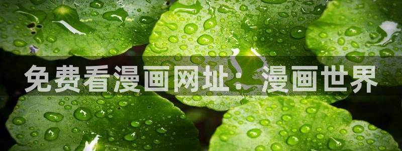 喵趣漫画无广告版最新版本下载：免费看漫画网址：漫画世界